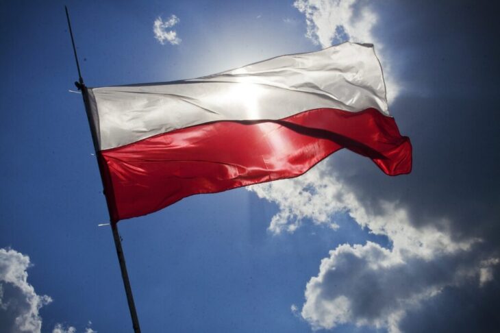 flag poland sky blue poland 792067