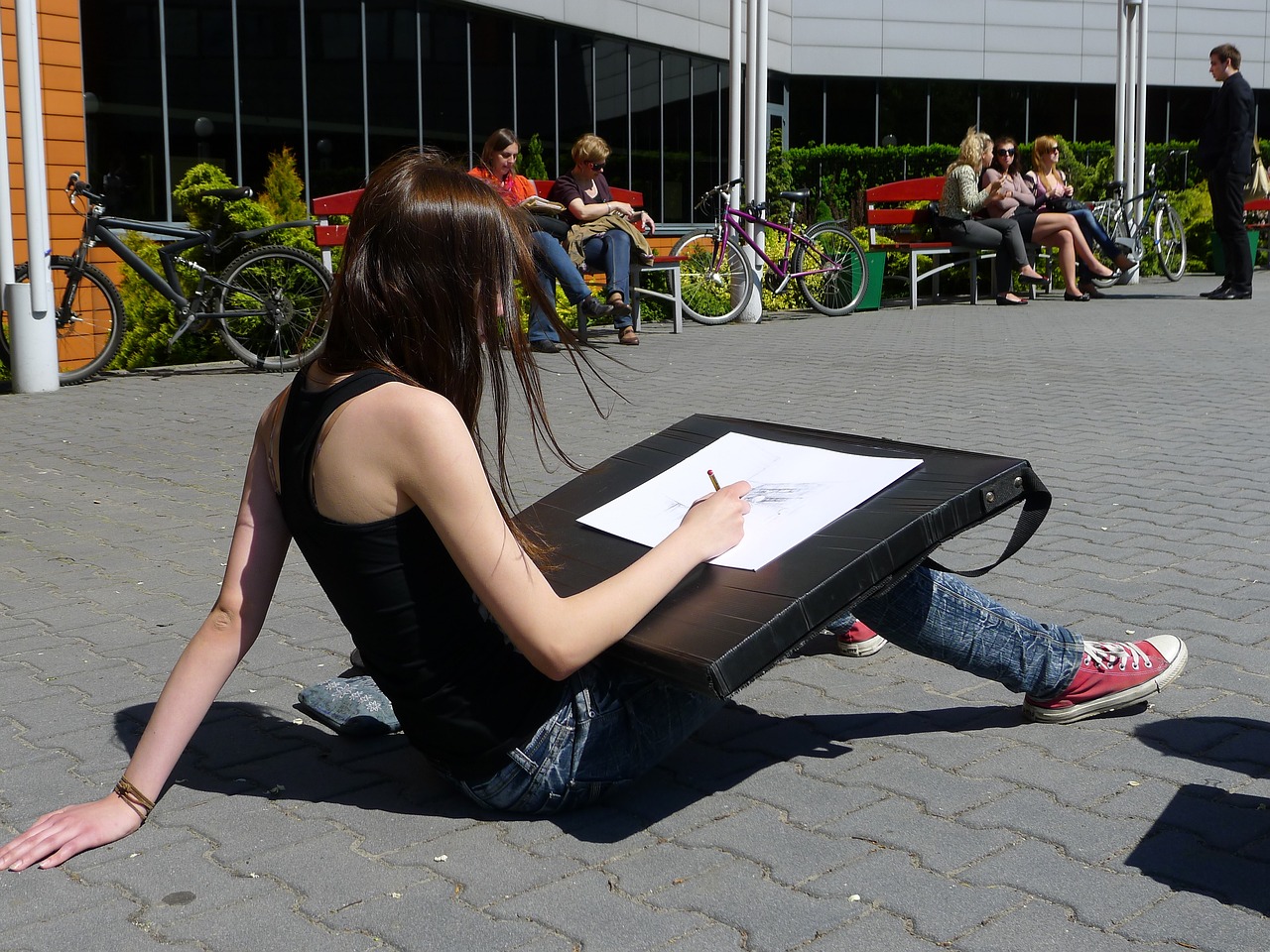 poland woman girl female drawing 85461