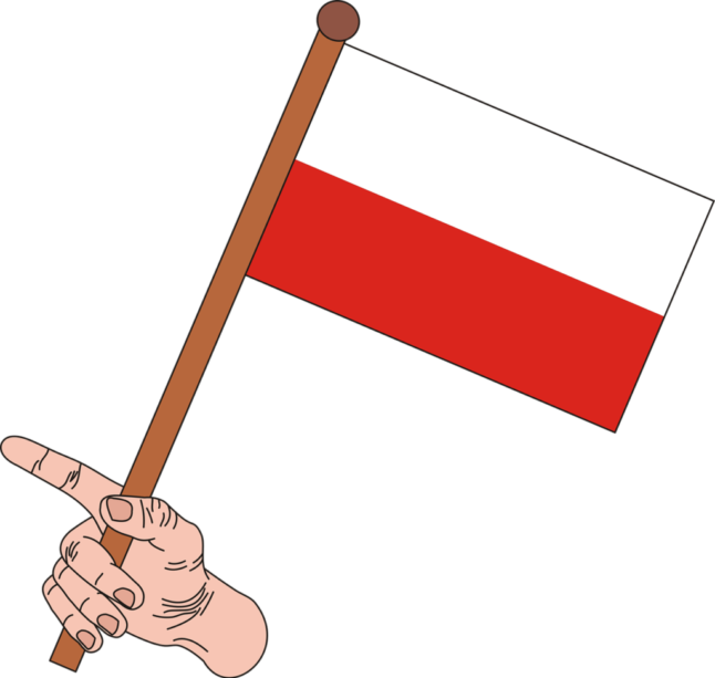 polish flag flag white red poland 2868608