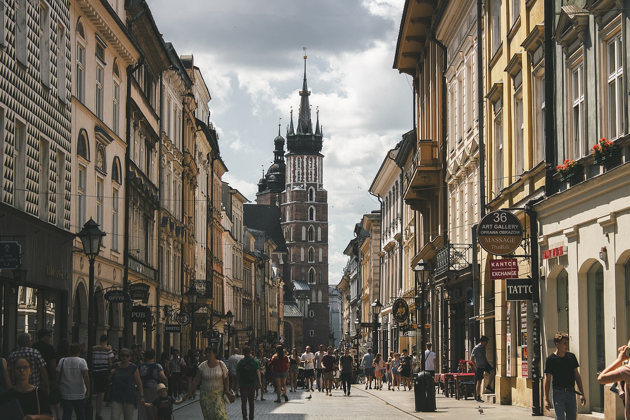 street tower krakow poland tourism 4472321