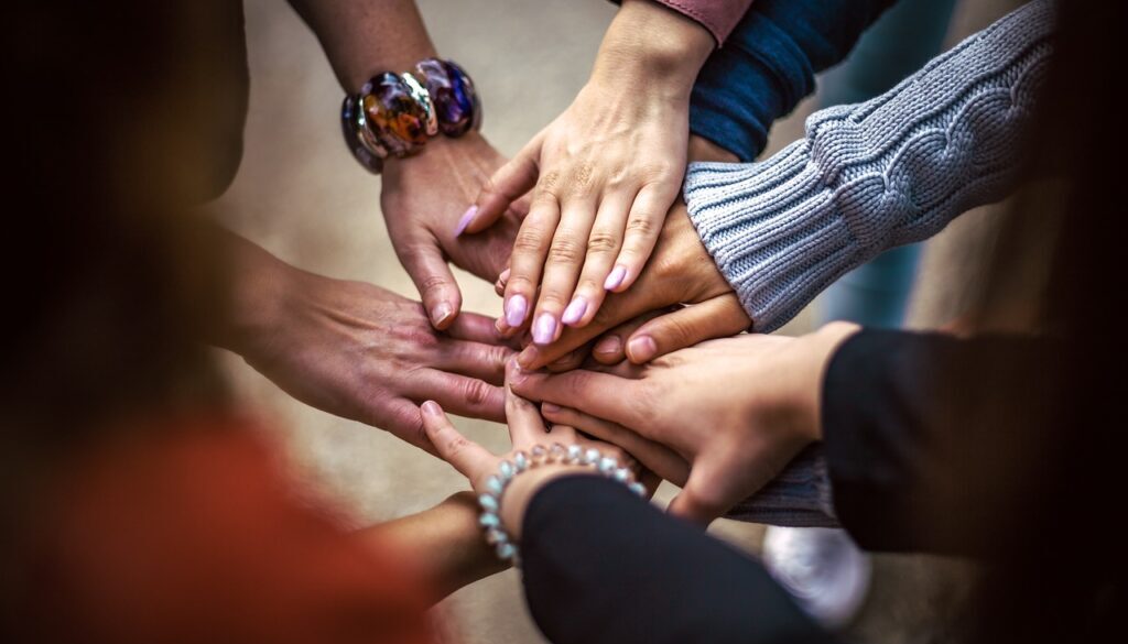 team friendship group hands 4529717
